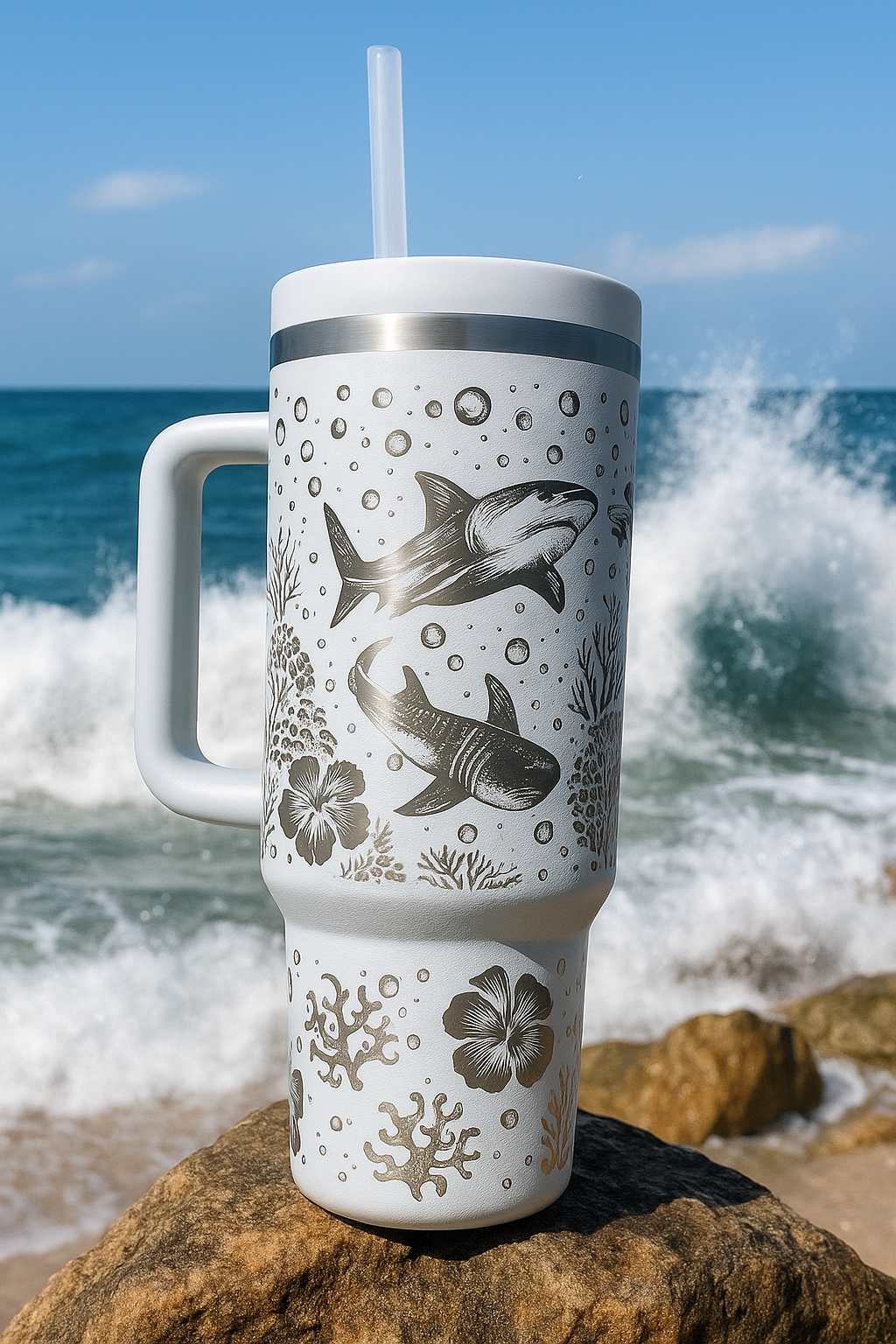 Whale Shark Reef Adventure 40 oz Tumbler