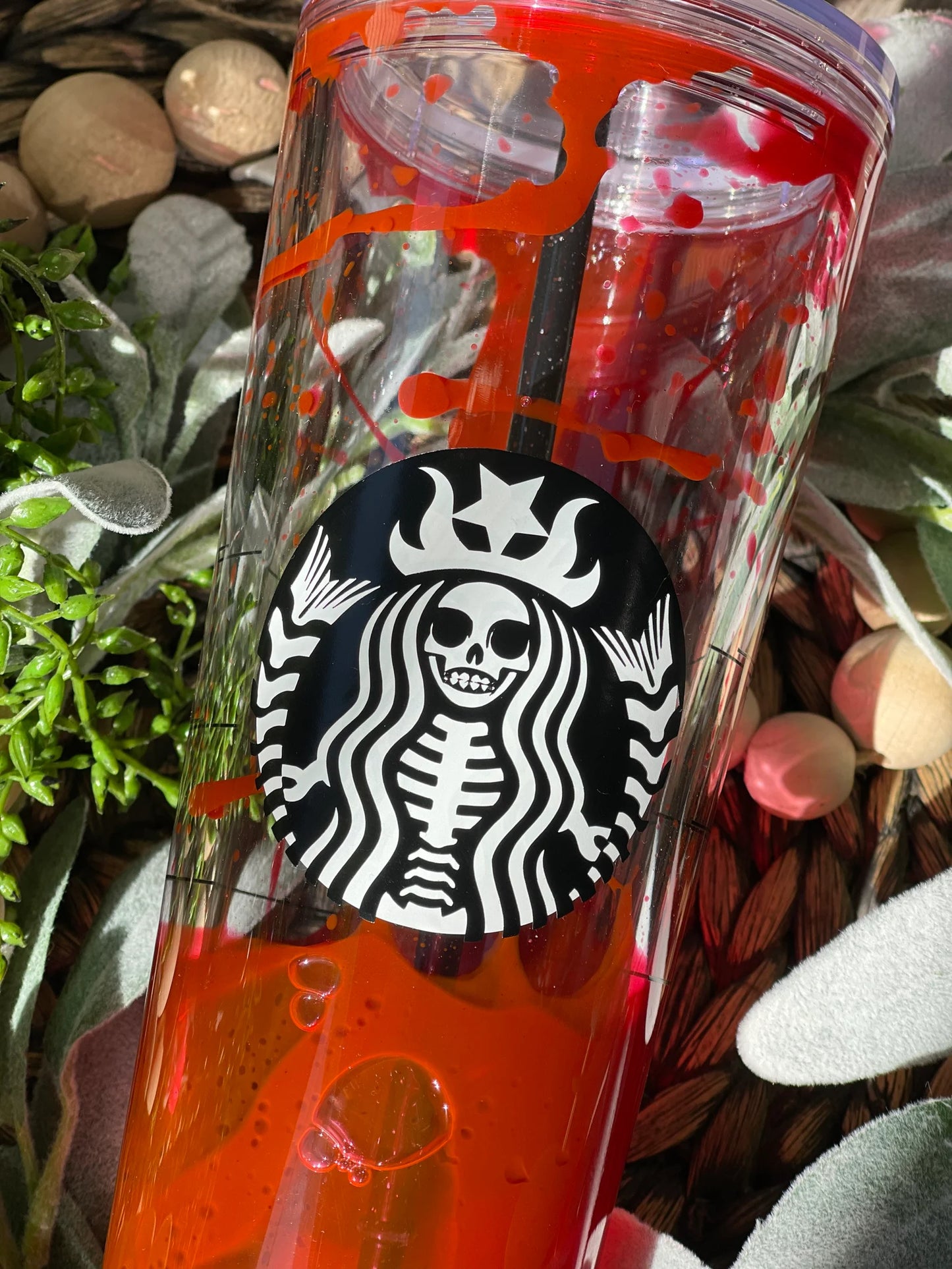 Blood Drip Skeleton Tumbler