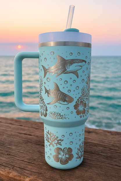 Whale Shark Reef Adventure 40 oz Tumbler