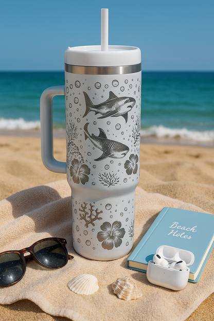 Whale Shark Reef Adventure 40 oz Tumbler