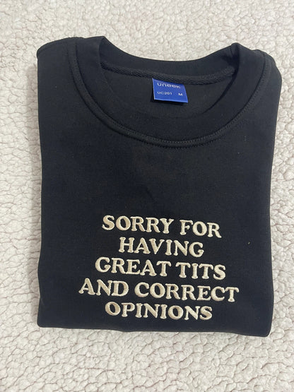 GREAT TITS AND CORRECT OPINIONS