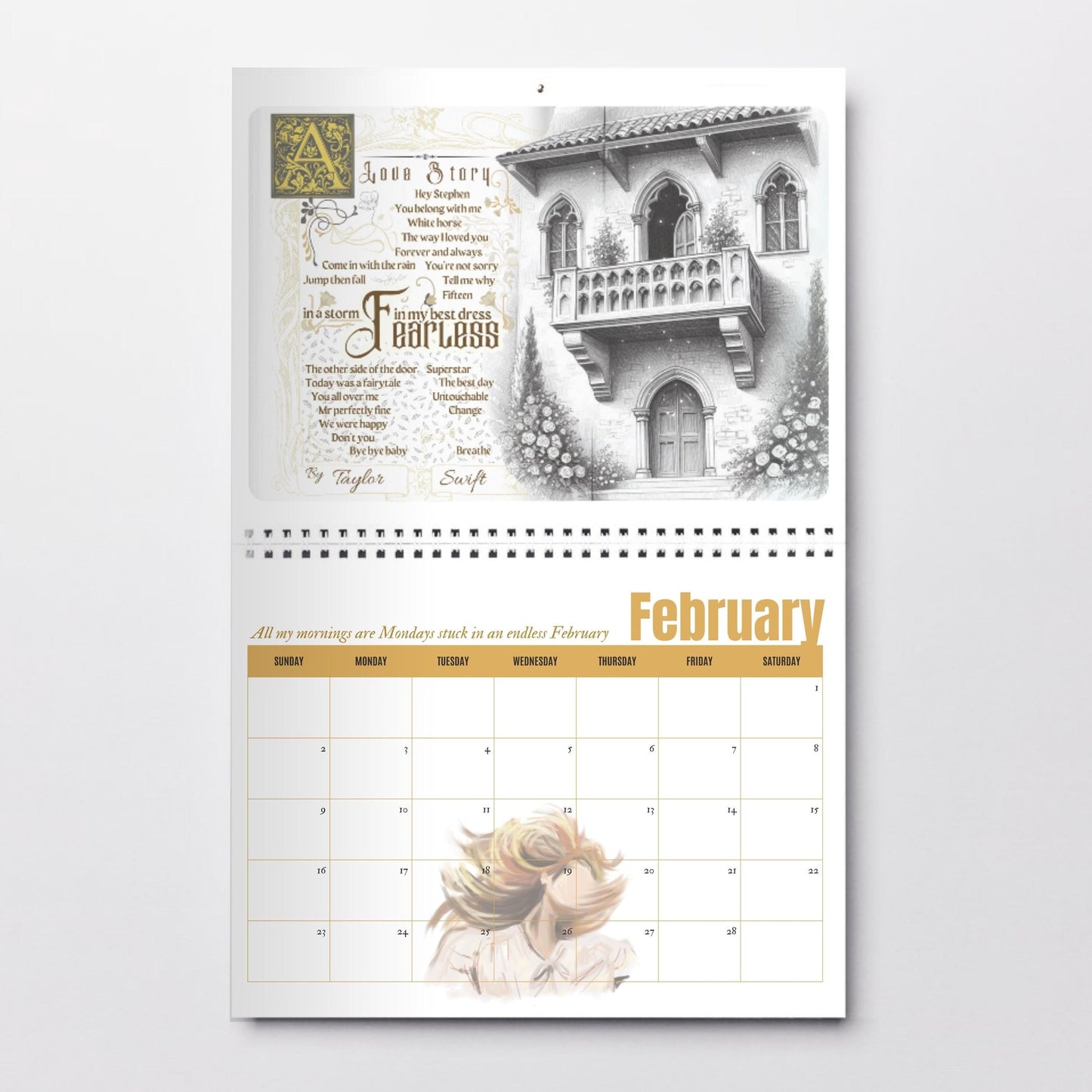 Printable Taylor Swift 2025 Eras Tour Calendar Planner (Digital Download)