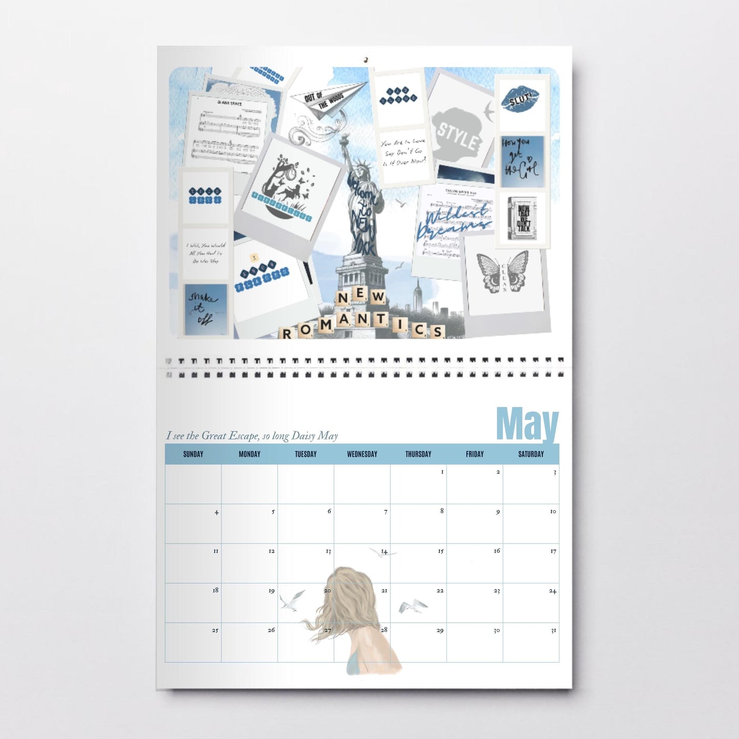 Printable Taylor Swift 2025 Eras Tour Calendar Planner (Digital Download)